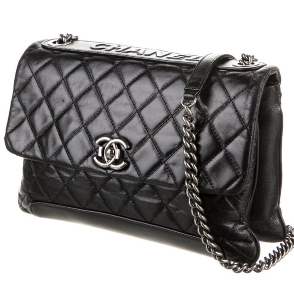 CHANEL Handbags - Chanel Karl Lagerfield Perfect Edge II Black Quilted Flap Bag